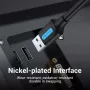 VENTION CONBI Cable USB 3.0 conector macho a conector macho 3 m negro