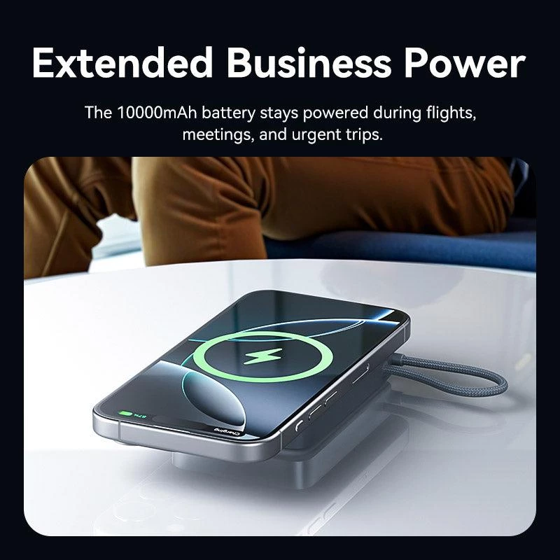 VENTION FKHH0 Batería externa inalámbrica 10000mAh 35W PD/QC Gris