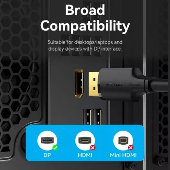 VENTION HAKBF Cable DisplayPort a DisplayPort 1 m negro