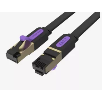 VENTION ICABL Cable de red plano CAT.7 10 m negro