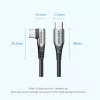 VENTION TRAHF Cable USB-C a USB-C 1m gris 10Gbps 100W PD 4K Vídeo