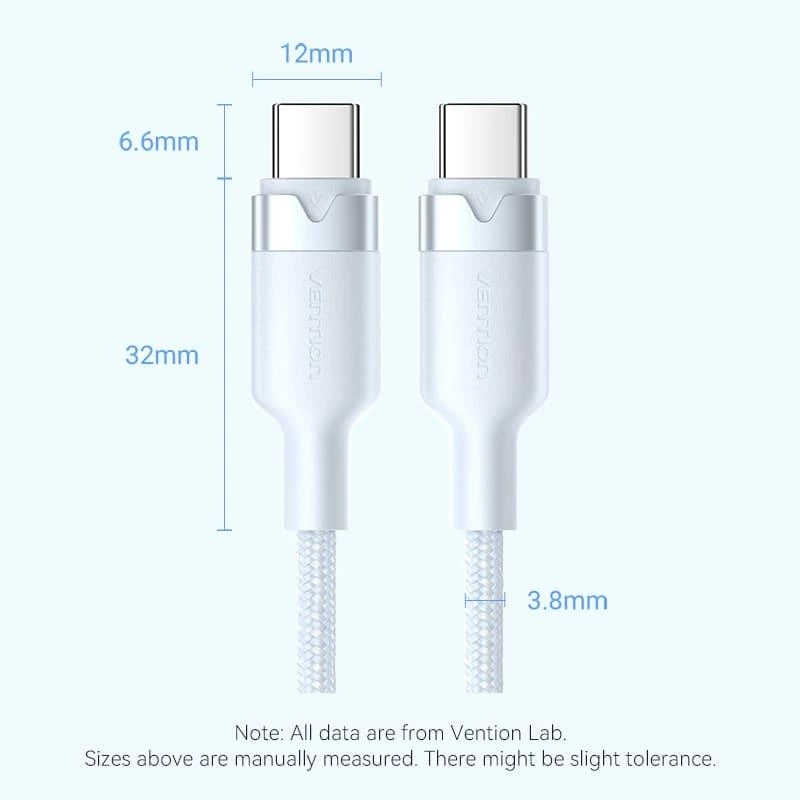 VENTION TRDBF Cable USB-C a USB-C 1 m negro