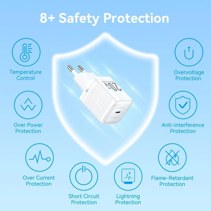VENTION TZ-FEPW0-EU-01 fuente de alimentación USB-C 20W