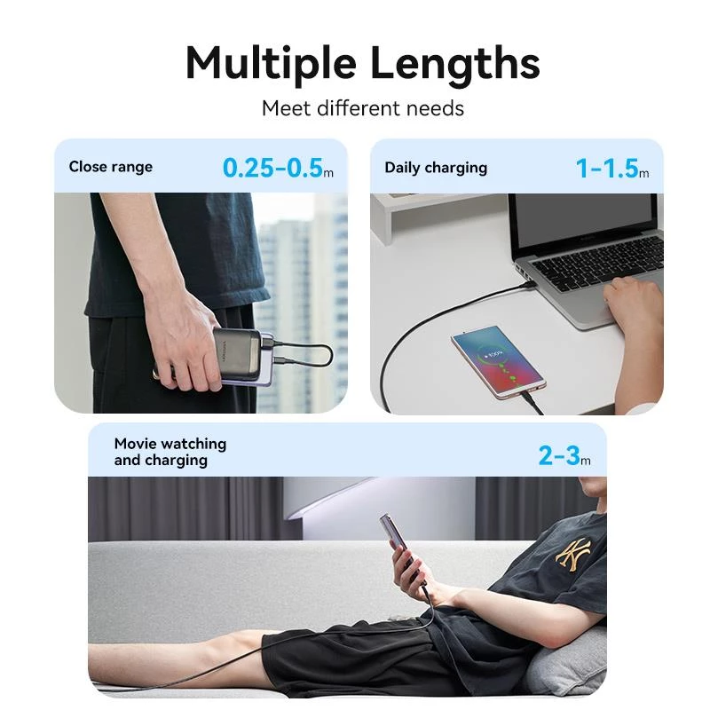 VENTION Cable USB-C a USB 2.0 2 m negro CTHBH