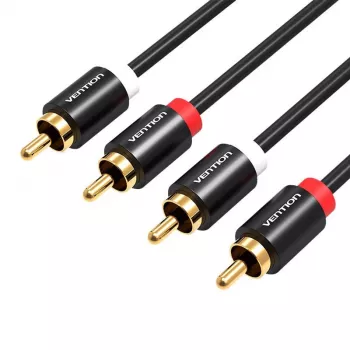 Vention VAB-R06-B200 cable de audio 2m 2xRCA macho a 2xRCA macho (negro)