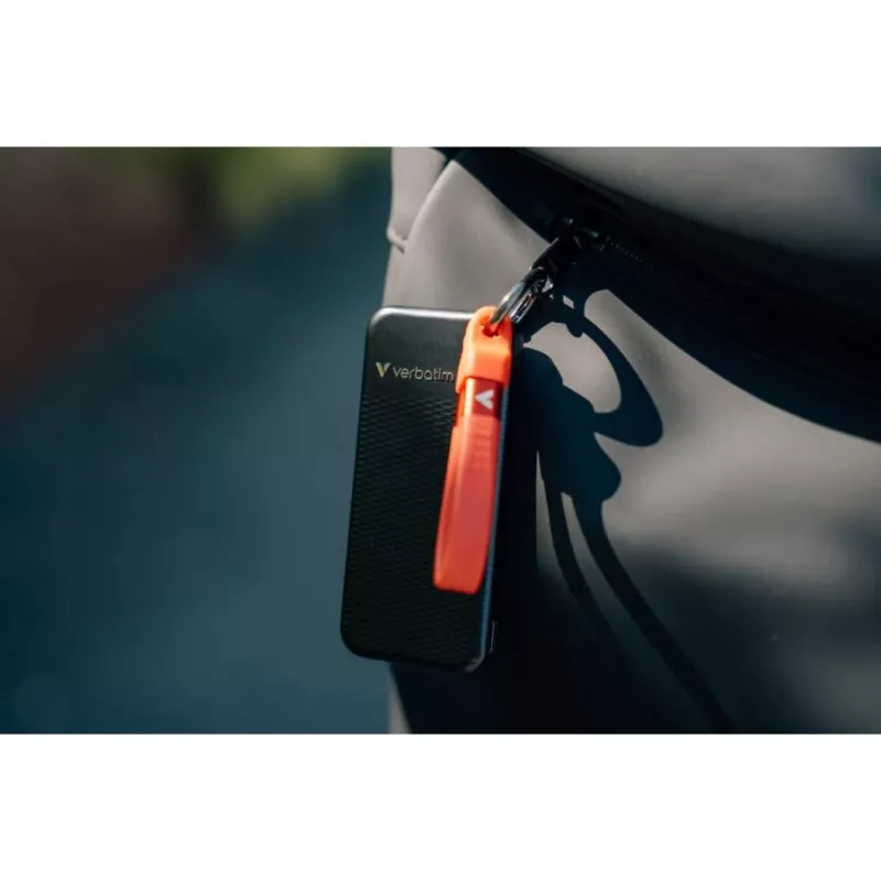 SSD portátil Verbatim 512GB USB-C, USB 3.2 Gen 2, negro/rojo 32284