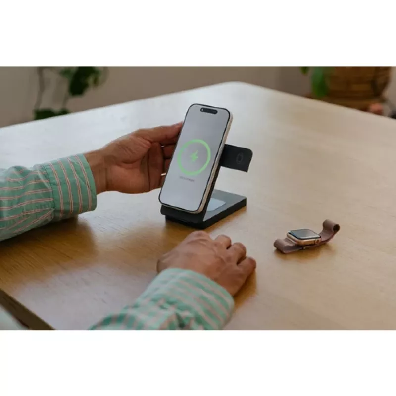 Batería externa Verbatim Charge 'n' Go Qi2 10000 mAh, montaje magnético, gris