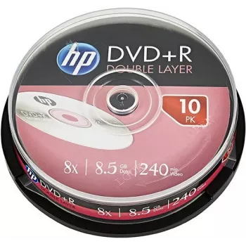 Verbatim DVD+R DL HP 8.5GB 8x disco grabable Double Layer pack de 10 Cake Box