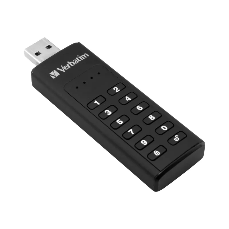 Verbatim Keypad Secure 32GB unidad flash USB 3.2 Gen 1 con cifrado por hardware AES de 256 bits - negro