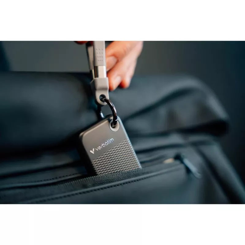 Verbatim Pocket SSD 512GB USB 3.2 Gen 2 Type-C disco duro externo de estado sólido, negro/gris 32282