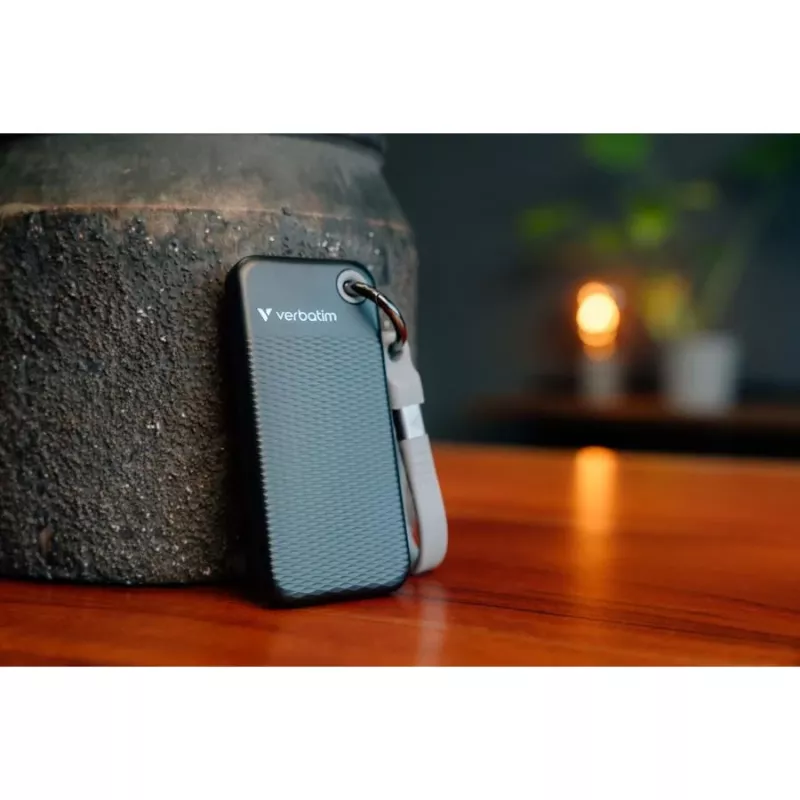Verbatim Pocket SSD 512GB USB 3.2 Gen 2 Type-C disco duro externo de estado sólido, negro/gris 32282