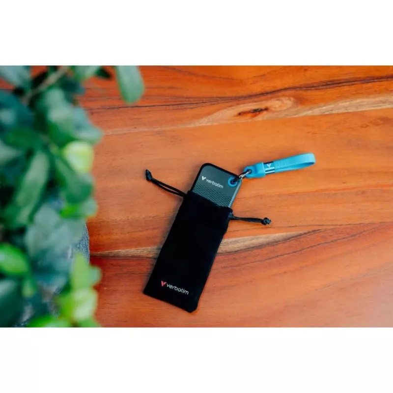 Verbatim Pocket SSD 512GB USB 3.2 Gen 2 Type-C disco duro externo de estado sólido, negro/azul 32283