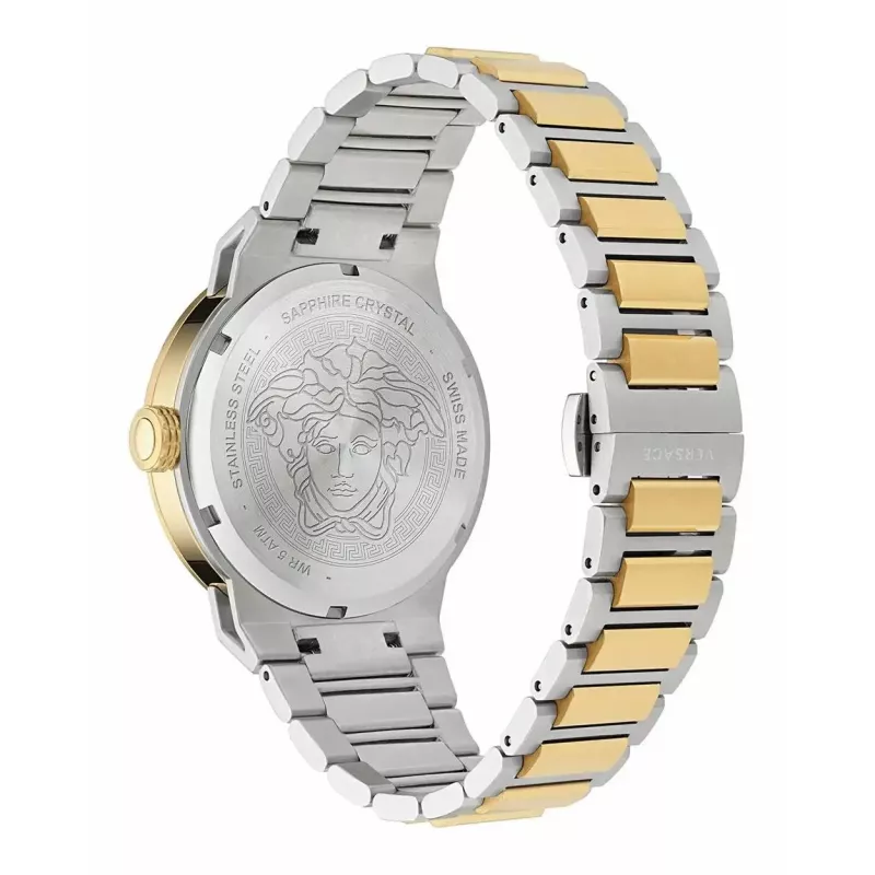 VERSACE MAN VE7E00423 43mm Cronógrafo de Cuarzo Suizo Acero Inoxidable Esfera Azul