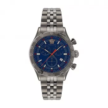 Versace reloj hombre VE2U00722 44mm Swiss Quartz GMT acero inoxidable