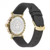 Versace V-Circle reloj para mujer Swiss Quarz VE6D00223 40mm esfera negra correa de piel