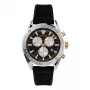 VERSACE V-Race Reloj cronógrafo de cuarzo suizo para hombre VEHB00119 - 44mm, esfera negra, correa de acero inoxidable plateado