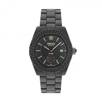 Versace V-Race Reloj de hombre suizo de cuarzo VE7K00123 43mm acero inoxidable esfera negra