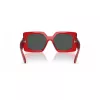 VERSACE VE4478U550087 Gafas de sol de mujer - Montura acetato negra, lentes policarbonato grises, ancho de lente 55 mm, protección 100 % UV400
