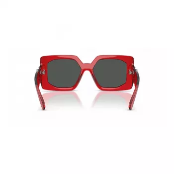 VERSACE VE4478U550087 Gafas de sol de mujer - Montura acetato negra, lentes policarbonato grises, ancho de lente 55 mm, protección 100 % UV400