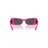 Gafas de sol de mujer VERSACE VE4481-543487 cat eye - Montura de acetato negra, lentes de policarbonato gris oscuro, 54 mm