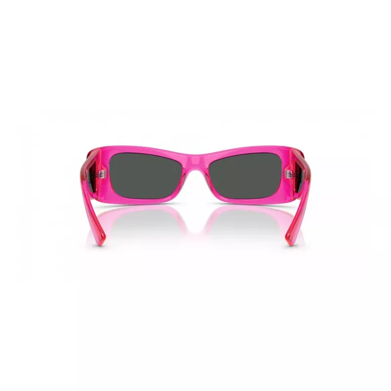 Gafas de sol de mujer VERSACE VE4481-543487 cat eye - Montura de acetato negra, lentes de policarbonato gris oscuro, 54 mm