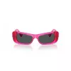 Gafas de sol de mujer VERSACE VE4481-543487 cat eye - Montura de acetato negra, lentes de policarbonato gris oscuro, 54 mm