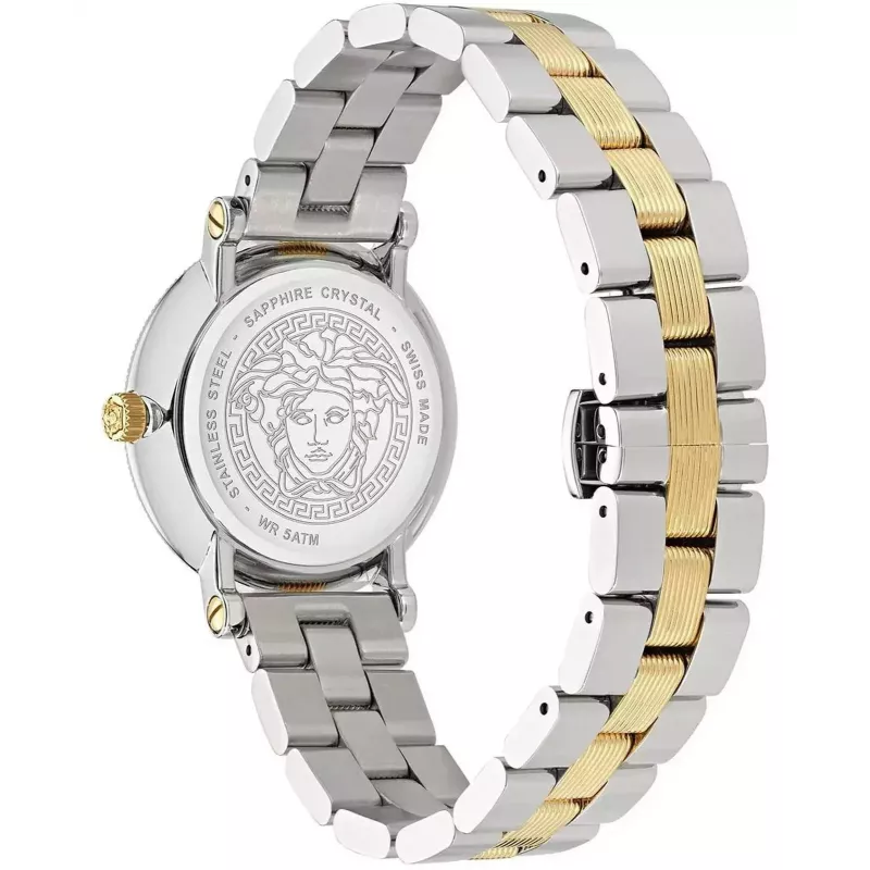Versace Reloj de mujer VE7F00423 cuarzo 35mm piel blanca