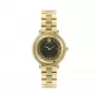 Reloj de mujer VERSACE VE7F00623 suizo cuarzo 35mm esfera negra correa de piel