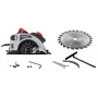 VERTEX Sierra circular 185mm 1400W con guía láser