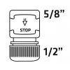 Verto 15G731-30 set de conectores rápidos para manguera de jardín, 1/2 pulgadas, plástico, 30 uds., verde/negro