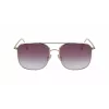 Victoria Beckham VB202S-712 Gafas de sol de mujer extragrandes cuadradas, montura de metal dorado, lentes marrones degradadas, 59 mm