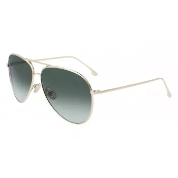 Gafas de sol Victoria Beckham VB203S-713 cat eye oro marrón degradado 62 mm