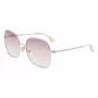 Victoria Beckham VB223S-728 Gafas de sol para mujer Montura metálica dorada Lentes marrones degradadas 56mm