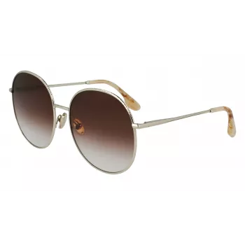 Gafas de sol de mujer Victoria Beckham VB224S-702 oro/habana marrón degradado 59mm