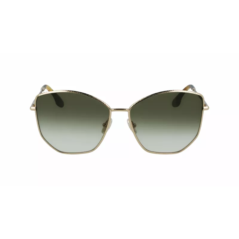Gafas de sol de mujer Victoria Beckham VB225S-700 oro metal marrón degradado piloto