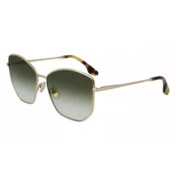 Gafas de sol de mujer Victoria Beckham VB225S-700 oro metal marrón degradado piloto