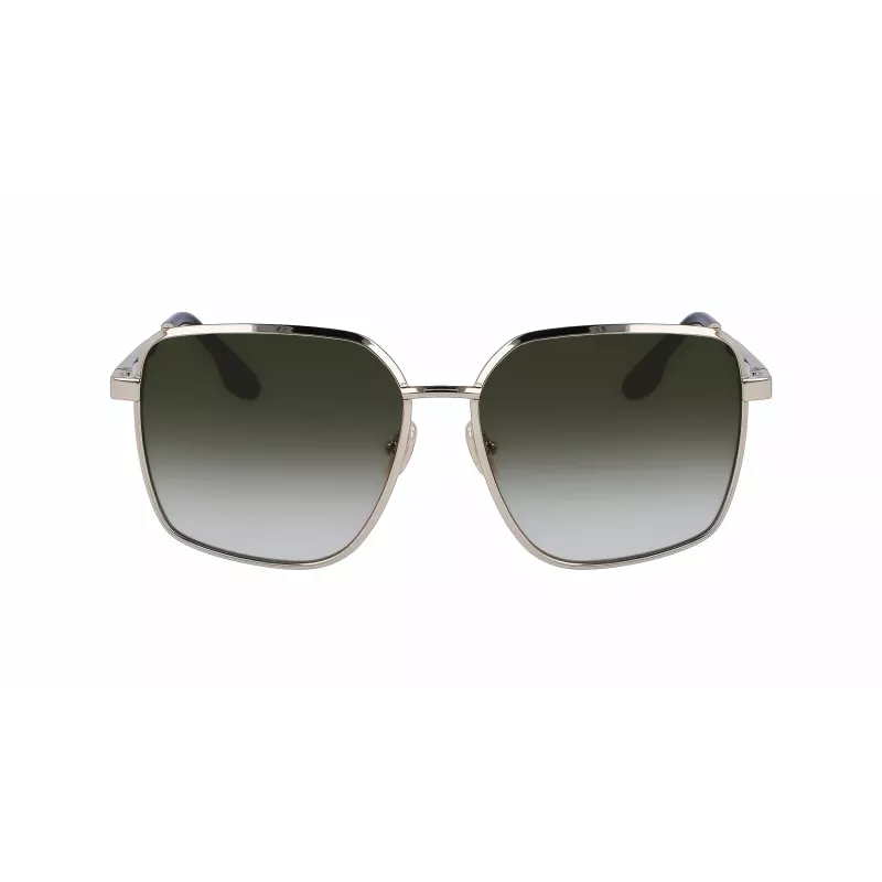 Victoria Beckham VB234S-700 Gafas de sol cuadradas oversize para mujer montura dorada lentes marrones 59mm