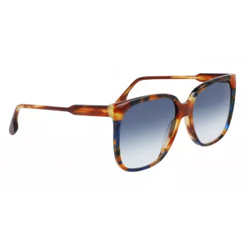Victoria Beckham VB610SCB-212 Gafas de sol para mujer Havana acetato montura mariposa lentes marrón degradado 59mm
