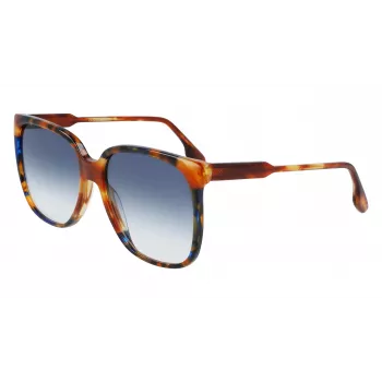 Victoria Beckham VB610SCB-212 Gafas de sol para mujer Havana acetato montura mariposa lentes marrón degradado 59mm