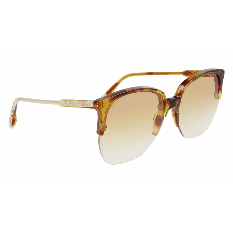 Victoria Beckham VB617S-222 Gafas de sol oversize mariposa para mujer Havana acetato marrón degradado