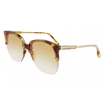 Victoria Beckham VB617S-222 Gafas de sol oversize mariposa para mujer Havana acetato marrón degradado