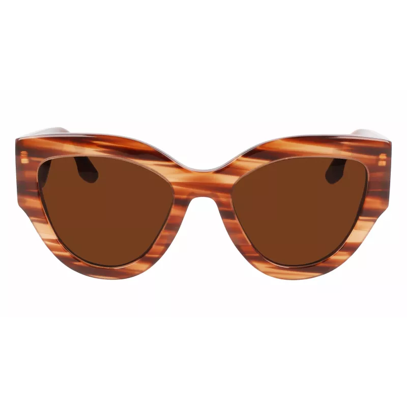 Victoria Beckham VB628S-230 Mujer Gafas de sol Butterfly Havana Acetato Marrón Lente degradada 55/21/145 mm