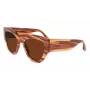 Victoria Beckham VB628S-230 Mujer Gafas de sol Butterfly Havana Acetato Marrón Lente degradada 55/21/145 mm