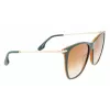 Victoria Beckham VB636S-342 Gafas de sol para mujer - Montura Havana efecto carey, lentes marrones degradadas, 58 mm