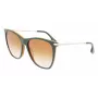 Victoria Beckham VB636S-342 Gafas de sol para mujer - Montura Havana efecto carey, lentes marrones degradadas, 58 mm