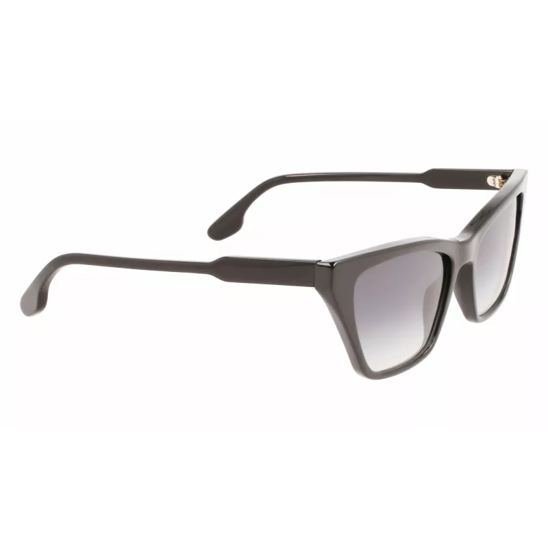 Victoria Beckham VB638S-001 Gafas de sol rectangulares para mujer Negro/Gris 55/17/140 mm