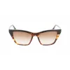 Victoria Beckham VB638S-005 Mujer Gafas de sol cuadradas de acetato - Montura negra, lentes grises degradadas 55/17/140 mm
