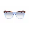 Victoria Beckham VB639S-418 Gafas de sol de mujer extragrandes cuadradas - Montura de acetato azul oscuro con lentes grises degradadas