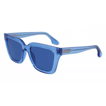 Victoria Beckham VB644S-320 Gafas de sol de mujer, montura de acetato Dark Havana, lente degradada marrón, 53 mm