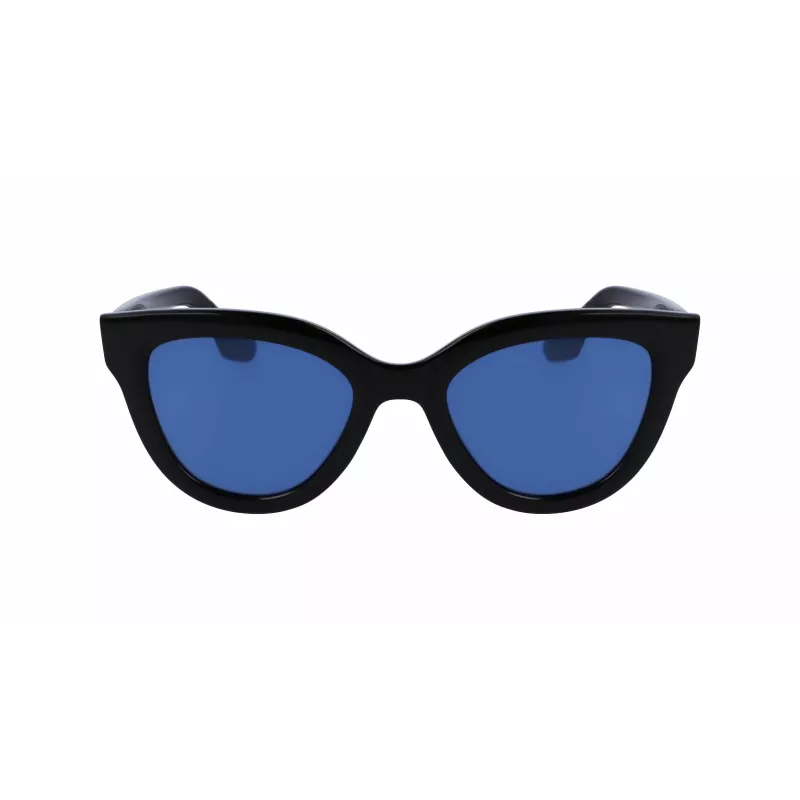 Victoria Beckham VB649S-001 Gafas de sol de mujer - Montura de acetato negra, lentes de policarbonato grises, 52 mm